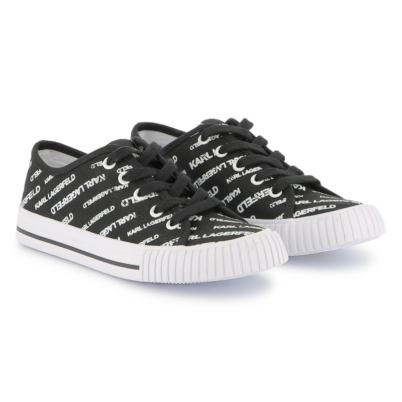 Logo print lace-up trainers KARL LAGERFELD KIDS 
                        BOY