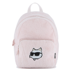 Small backpack made of fluffy fleece KARL LAGERFELD KIDS 
                    GIRL