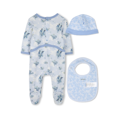 Cotton pyjamas, bib and hat KENZO KIDS BOY