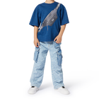 Cotton denim cargo trousers MARC JACOBS 
                    BOY