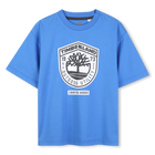 Short-sleeved t-shirt, BLUE, hi-res