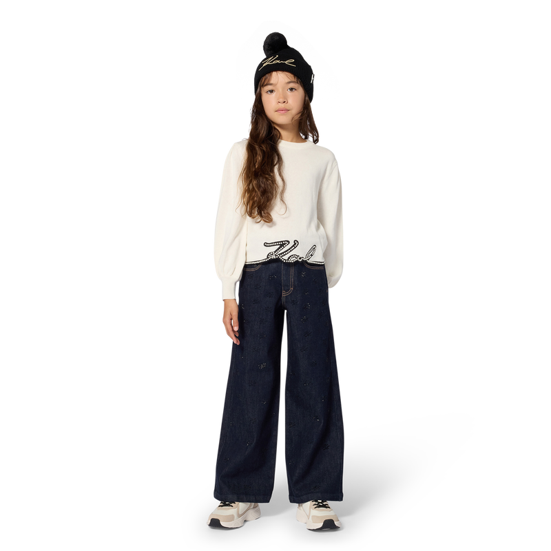 Denim pants KARL LAGERFELD KIDS 
                        GIRL