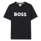 Embroidered cotton T-shirt BOSS 
                    BOY