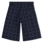 Jacquard pattern bermuda shorts KENZO KIDS 
                    BOY