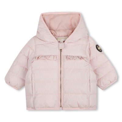 Hooded down jacket MICHAEL KORS GIRL
