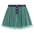 Bi-material press-stud skirt BILLIEBLUSH 
                    GIRL