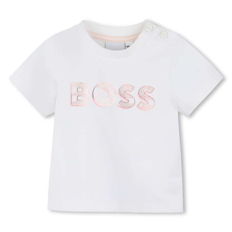 T-shirt with shiny print BOSS 
                        GIRL