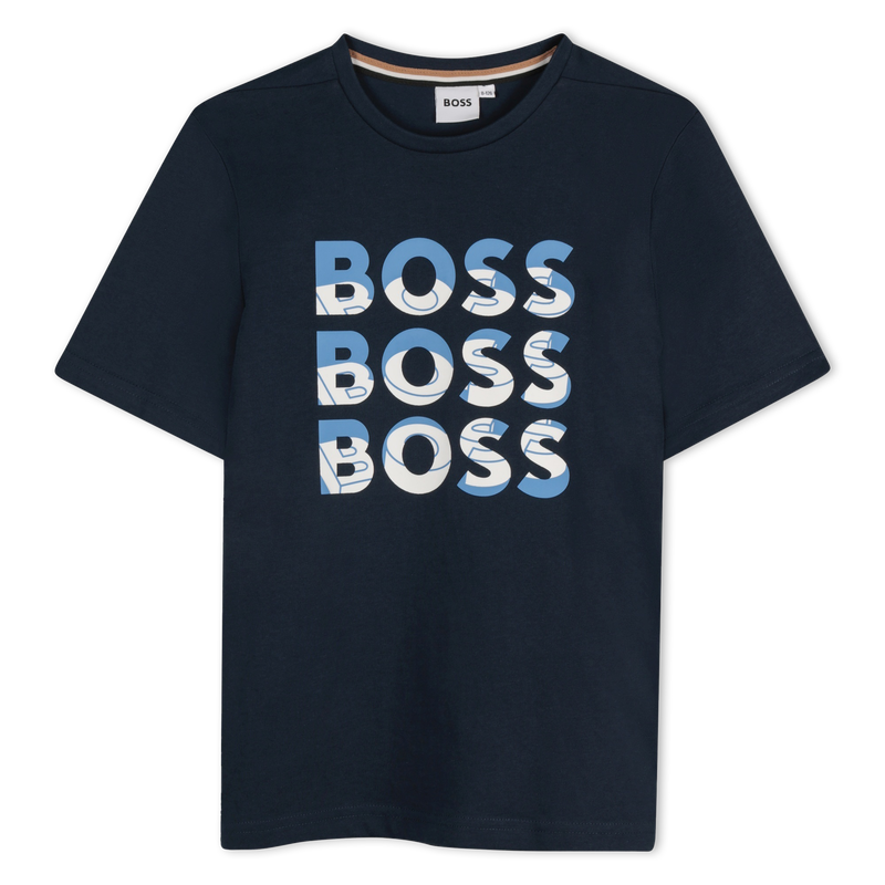 Short-sleeved cotton T-shirt BOSS 
                        BOY