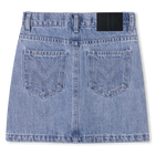 Denim skirt with diamant&eacute;s MARC JACOBS 
                    GIRL