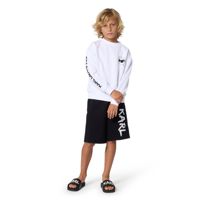 COTTON BERMUDA SHORTS KARL LAGERFELD KIDS BOY