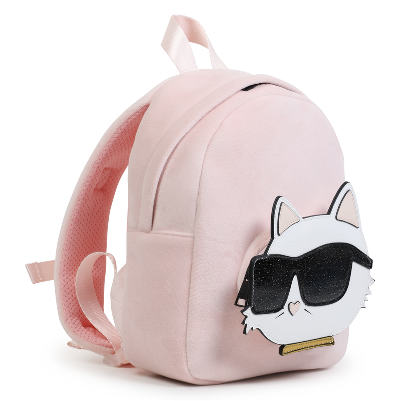 Small velvet backpack KARL LAGERFELD KIDS 
                        GIRL