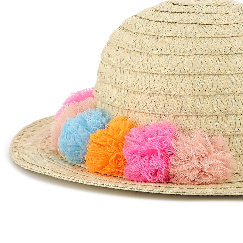 Iridescent pompom sun hat BILLIEBLUSH 
                        GIRL