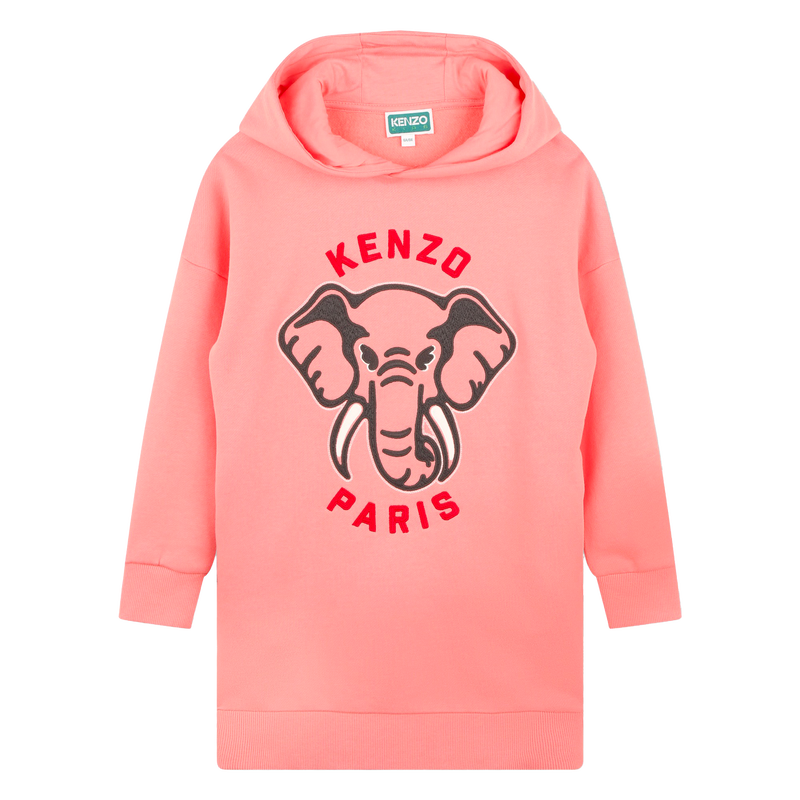 Hooded fleece dress KENZO KIDS 
                        GIRL