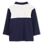 Two-tone cotton polo shirt with ribbed edge TIMBERLAND 
                    BOY