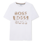 Short-sleeved T-shirt, WHITE, hi-res