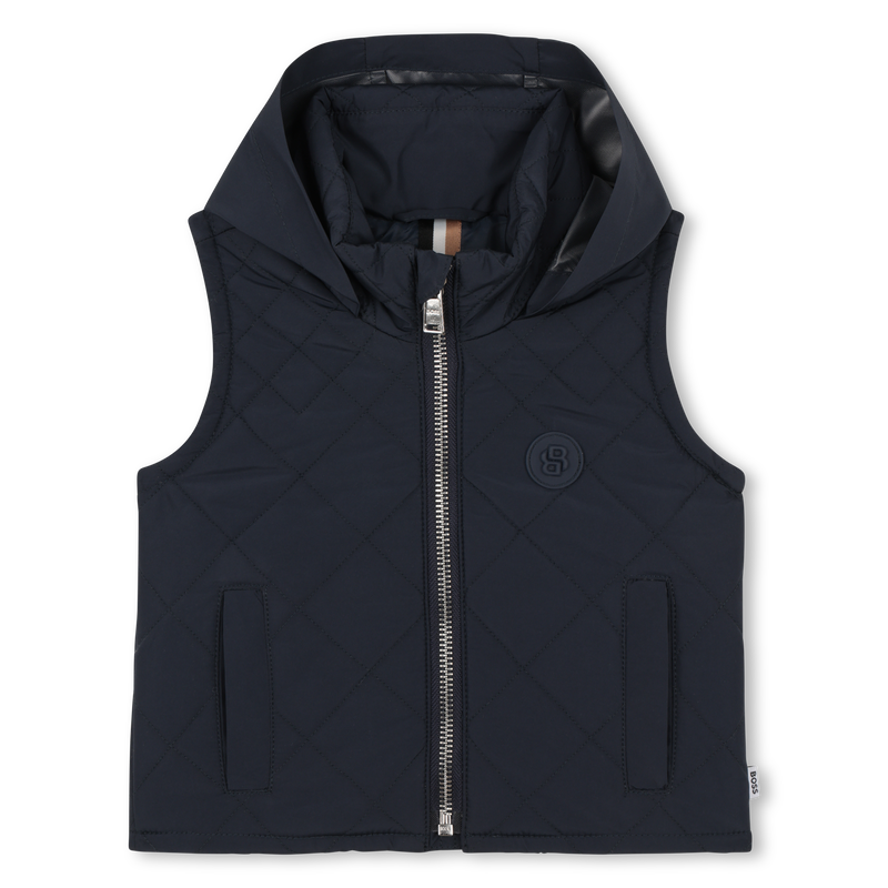 SLEEVELESS HOODED DOWN JACKET BOSS 
                        BOY
