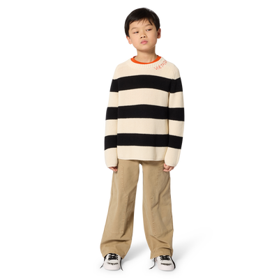 STRIPED ROUND NECK JUMPER ZADIG & VOLTAIRE BOY