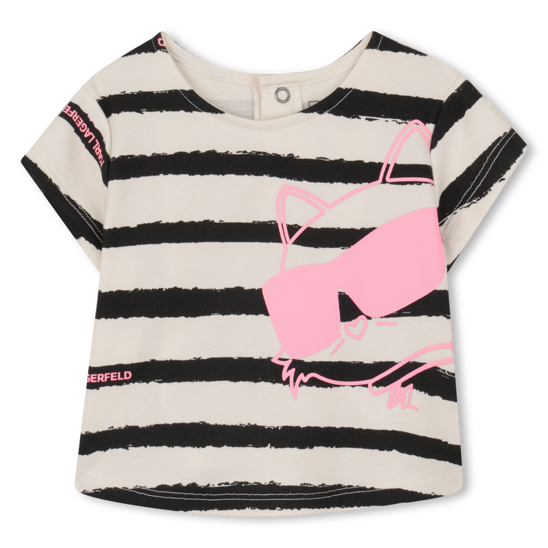 T-SHIRT AND SKIRT SET KARL LAGERFELD KIDS 
                        GIRL