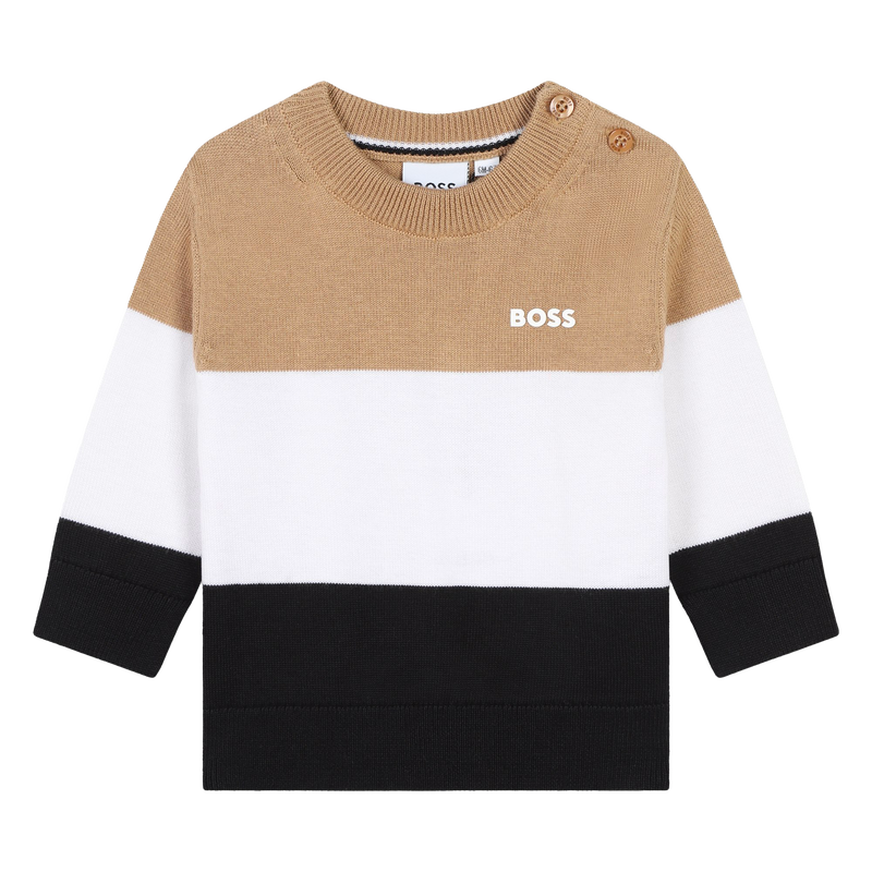 Striped cotton jumper BOSS 
                        BOY