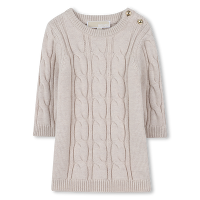 Knitted dress with cables MICHAEL KORS GIRL