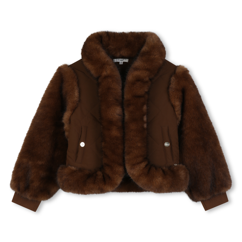Fuzzy fleece jacket CHLOE 
                        GIRL