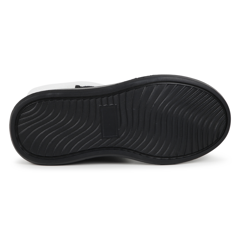 Cuffed leather ankle boots KARL LAGERFELD KIDS 
                        GIRL