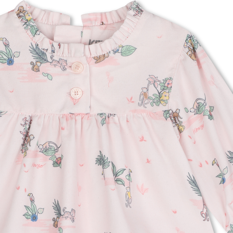 Cotton leggings and dress KENZO KIDS 
                        GIRL
