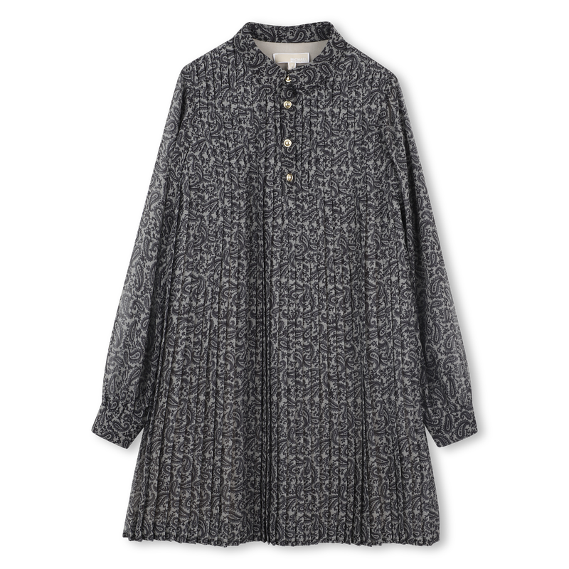 Long sleeve pleated dress MICHAEL KORS 
                        GIRL