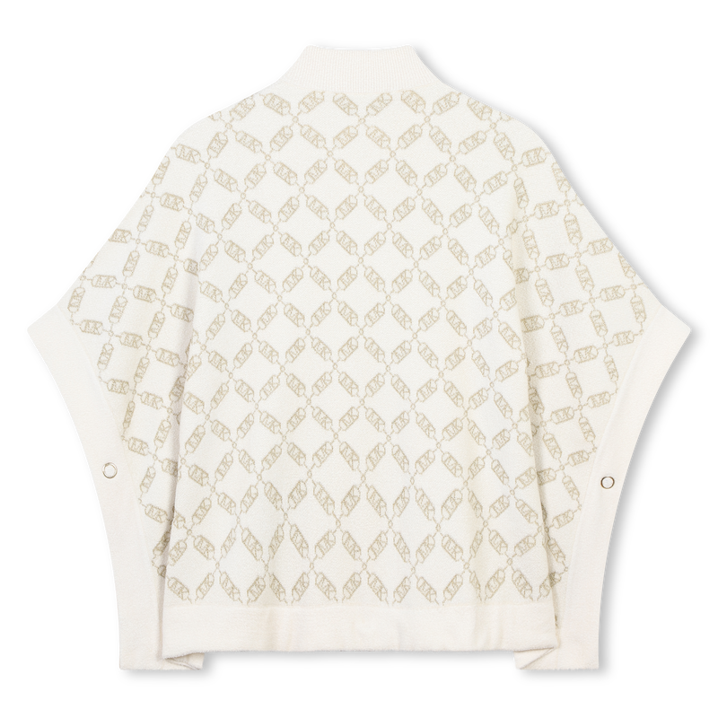 Zip-up knitted cape MICHAEL KORS 
                        GIRL