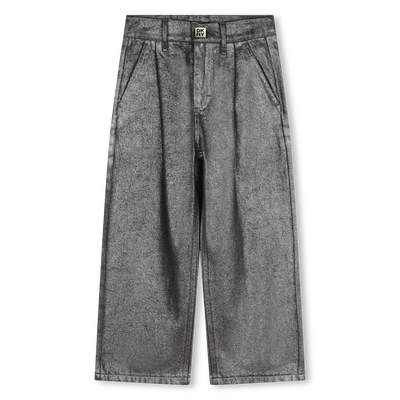 Wide-leg cotton jeans DKNY GIRL