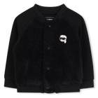 Bi-material cardigan KARL LAGERFELD KIDS 
                    BOY