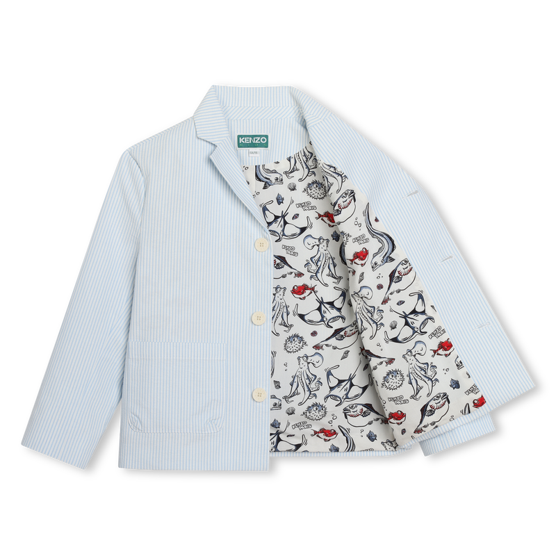 KENZO KIDS Striped suit jacket for BOY Kids around