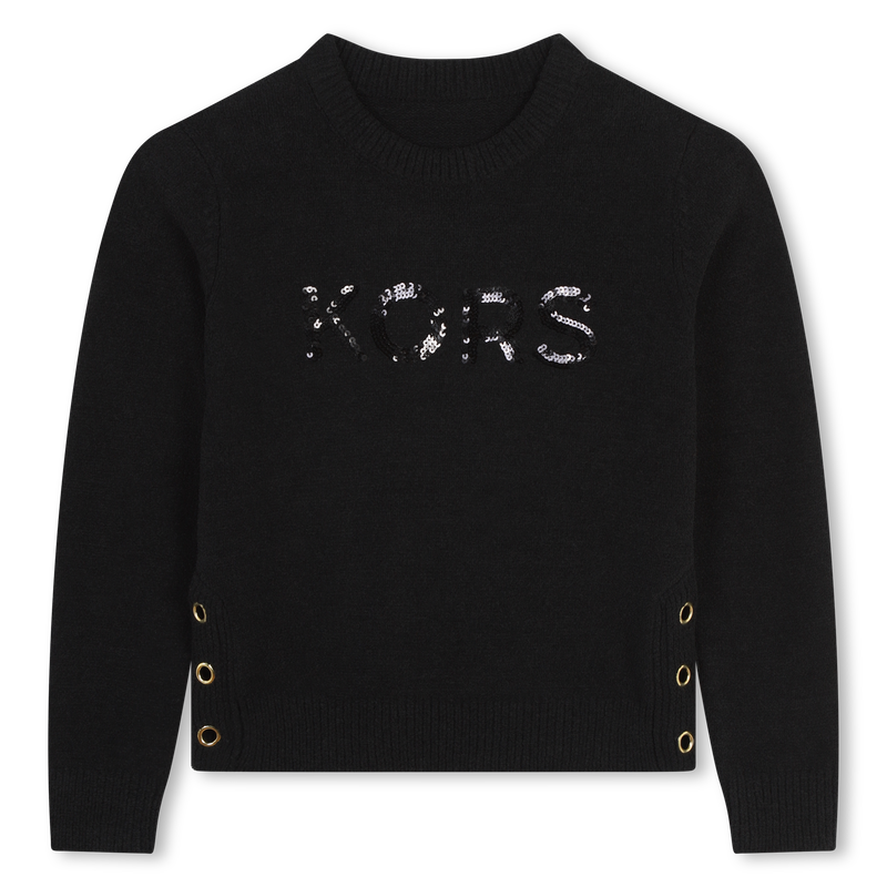 Sequin and eyelet jumper MICHAEL KORS 
                        GIRL