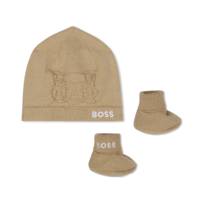 Hat and booties matching set BOSS UNISEX