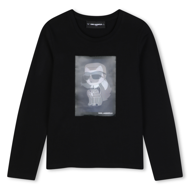 Long sleeve t-shirt KARL LAGERFELD KIDS 
                        GIRL