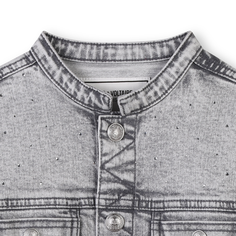 Denim jacket with diamant&eacute;s ZADIG & VOLTAIRE 
                        GIRL
