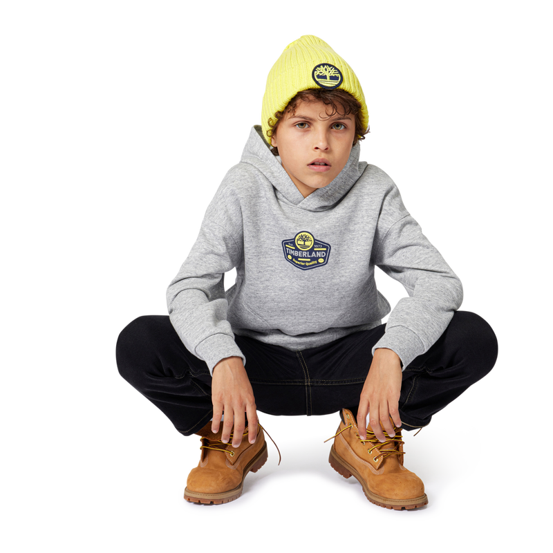 Knitted badge hat with logo TIMBERLAND 
                        BOY