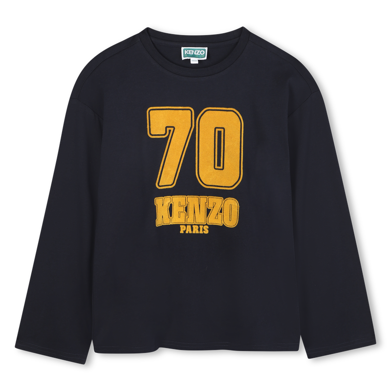 Wide-sleeved long-sleeved T-shirt KENZO KIDS 
                        BOY