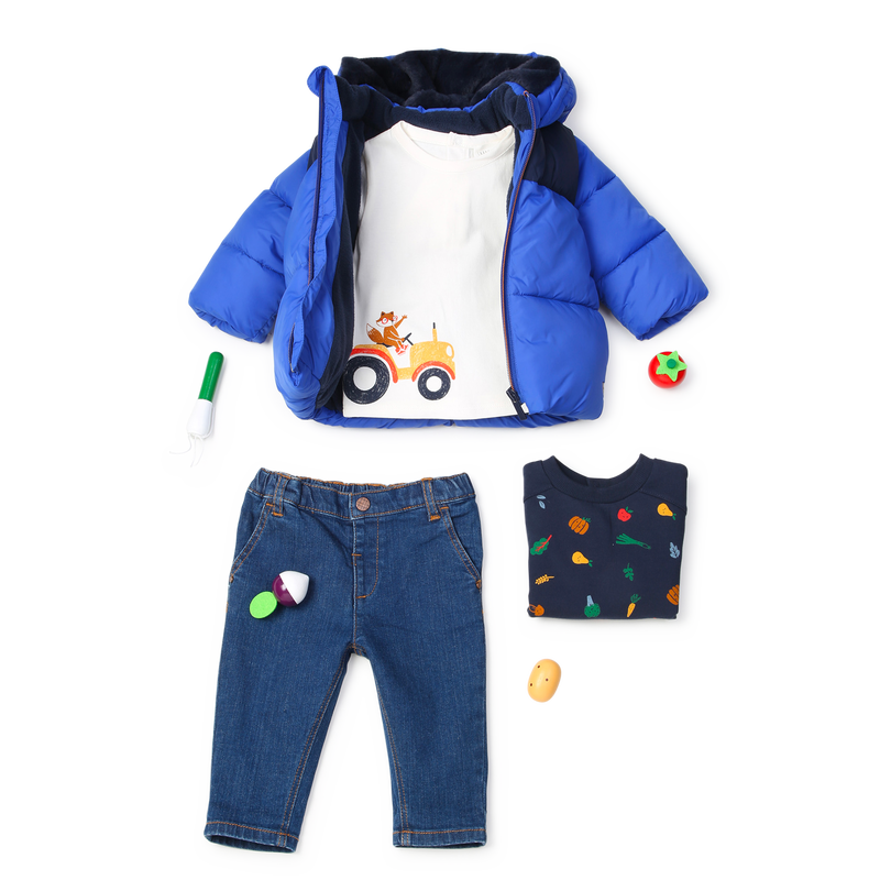 Two-tone water-repellent parka CARREMENT BEAU 
                        BOY