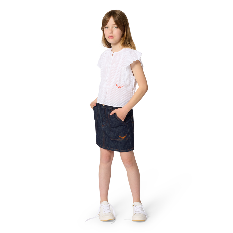 SHORT-SLEEVED BLOUSE ZADIG & VOLTAIRE 
                        GIRL