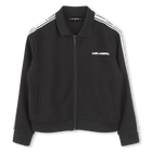 Zipped cardigan with pockets KARL LAGERFELD KIDS 
                    BOY