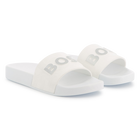 Sliders with textured logo BOSS 
                    BOY