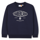 Brushed fleece sweatshirt, NAVY, hi-res
