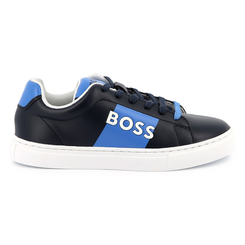 Lace-up leather trainers BOSS 
                        BOY