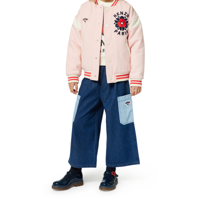 Embroidered woollen jacket KENZO KIDS GIRL
