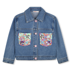Denim jacket with sequins BILLIEBLUSH 
                    GIRL