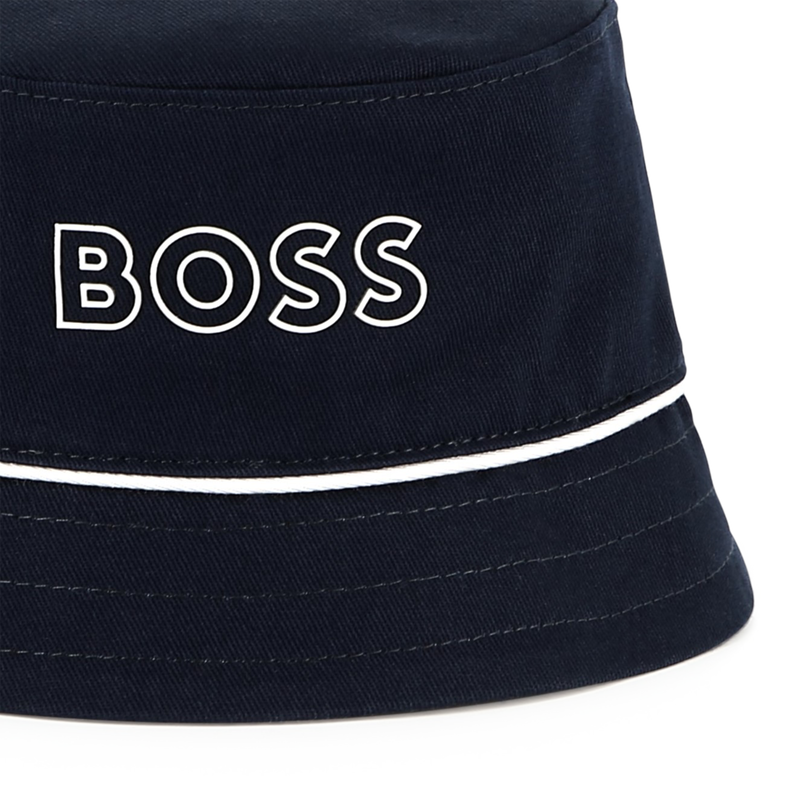 Reversible cotton bucket hat BOSS 
                        BOY