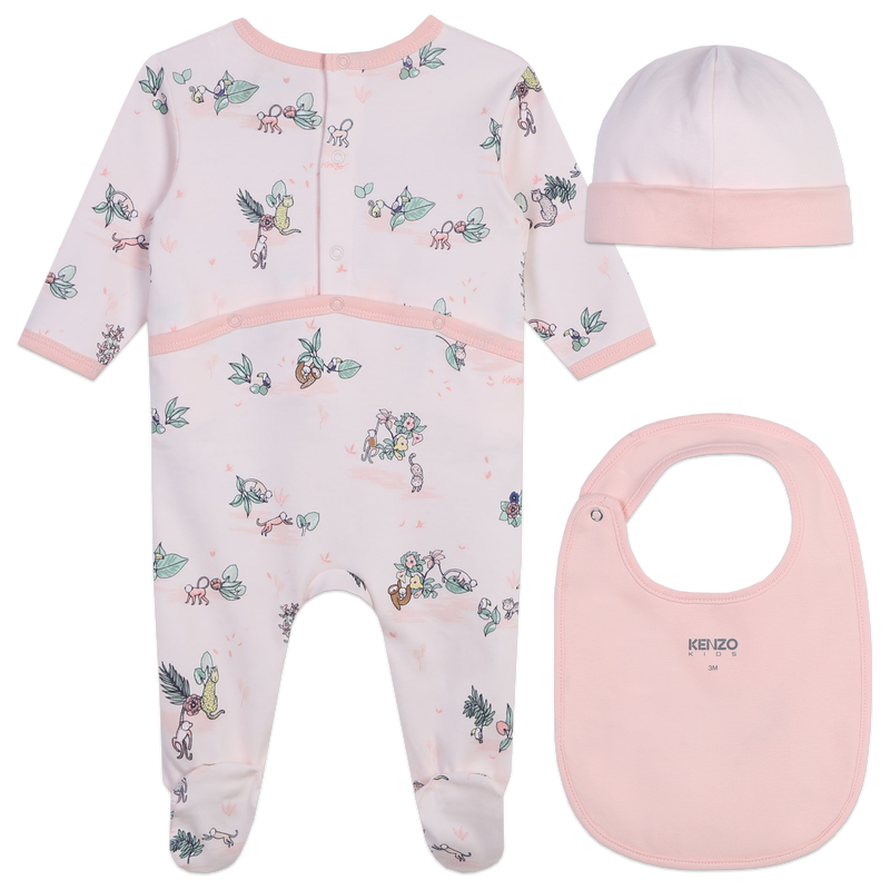 Cotton pyjamas, hat and bib KENZO KIDS 
                        GIRL