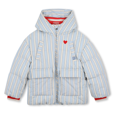 Hooded down jacket KIDS AROUND GIRL