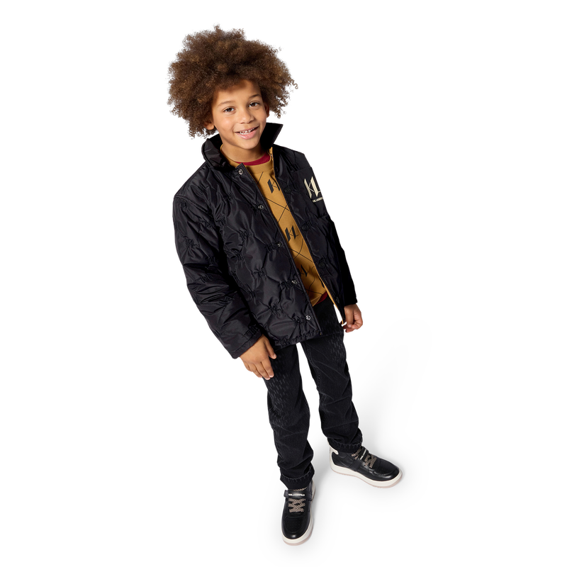 Reversible down jacket KARL LAGERFELD KIDS 
                        BOY